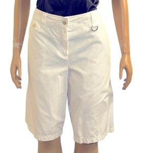 Vintage 90s Jones New York Sport Bermuda Walking Shorts White Size 12